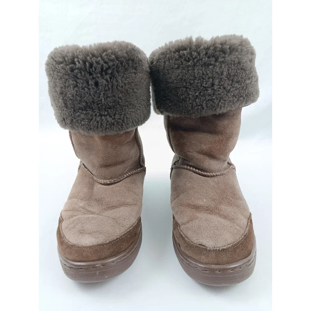 UGG Australia‎ Ultimate Tall Tasman Women's Brown Suede Sheepskin Boots Size 8